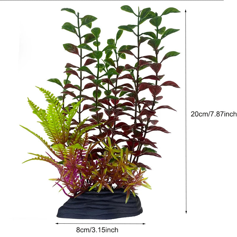Realistic Artificial Aquarium Plants for Fish Tank Décor