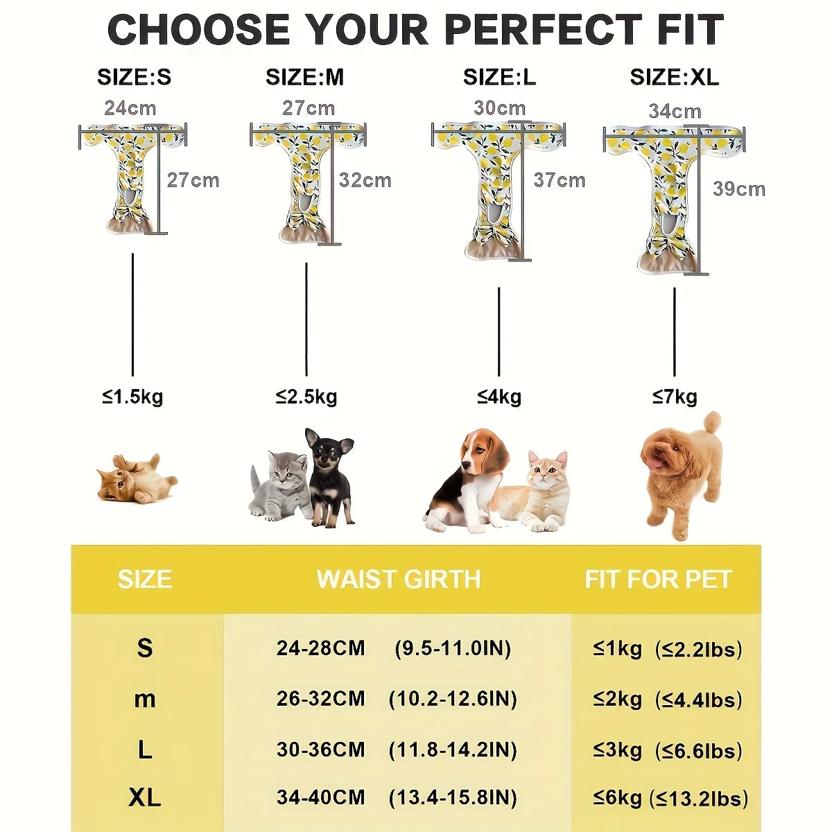 Adjustable Reusable Dog Diaper Pants with Breathable Mesh