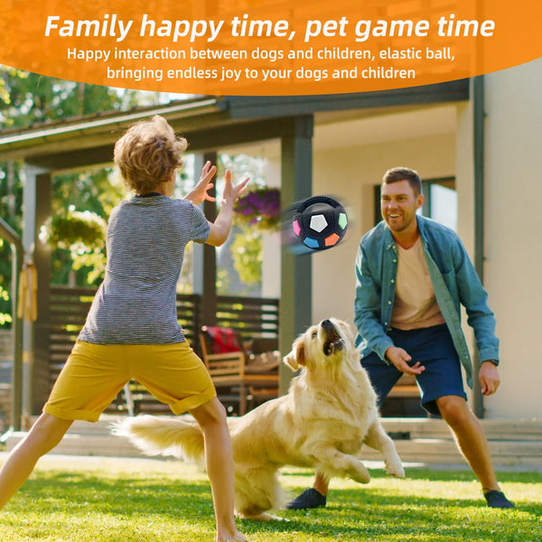 Football Tennis Ball Dog Toys, Durable Squeaky Teething Toys