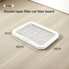 Double-Layer Cat Litter Mat with Non-Slip Base