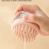 Silikon-Bürste für Haustiere mit Shampoo-Spender