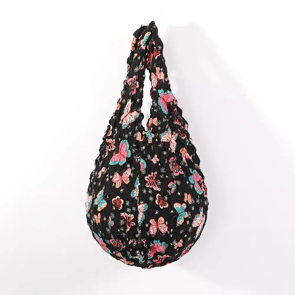 Foldable Reusable Bubble Shopping Bag with Expandable Storage