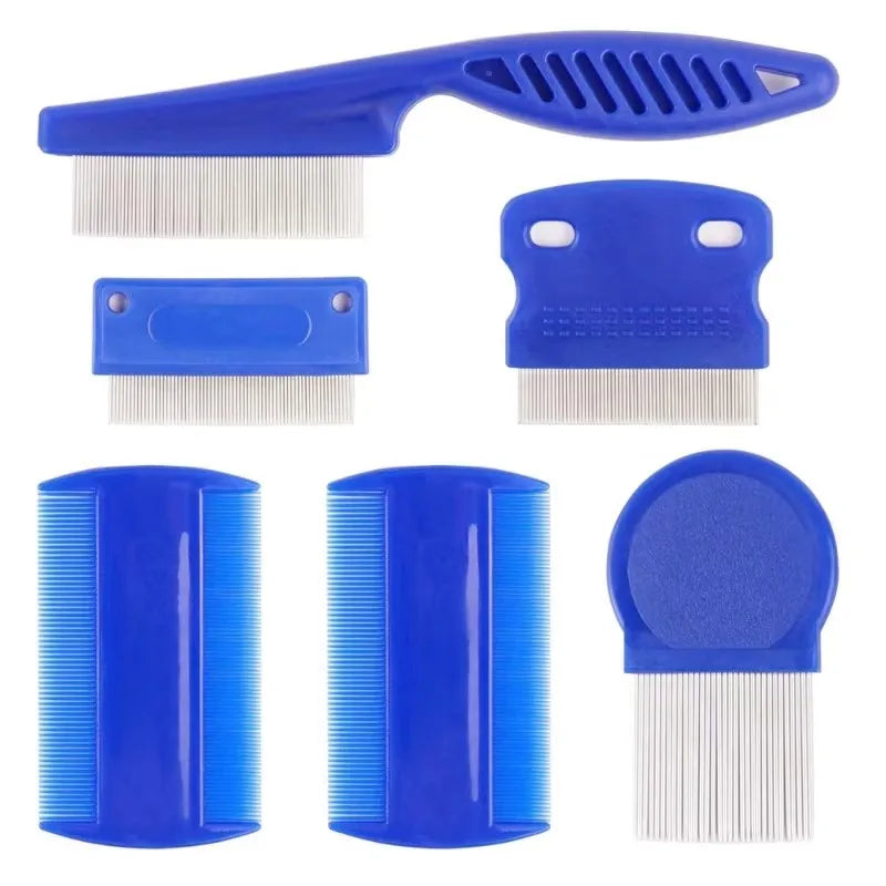 Set de Peines para Aseo de Mascotas de Acero Inoxidable