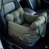 Dog Car Seat with Safety Belt – Non-Slip, Washable Travel Bed for Small Dogs