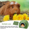 Cozy Plush Small Animal Hideout Bed with Detachable Semi-Enclosed Design