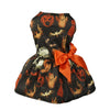 Spooky Pet Princess Costume with Skull Print and Tulle Skirt