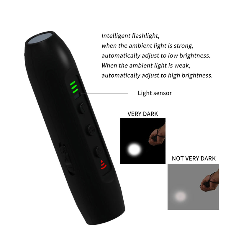 Ultrasonic Dog Repeller with LED Flashlight Bark Deterrent