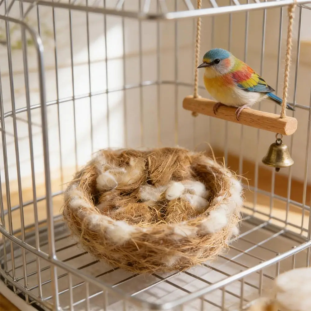 Natural Bird Nesting Material Fiber Blend for Canaries, Finches & Parrots