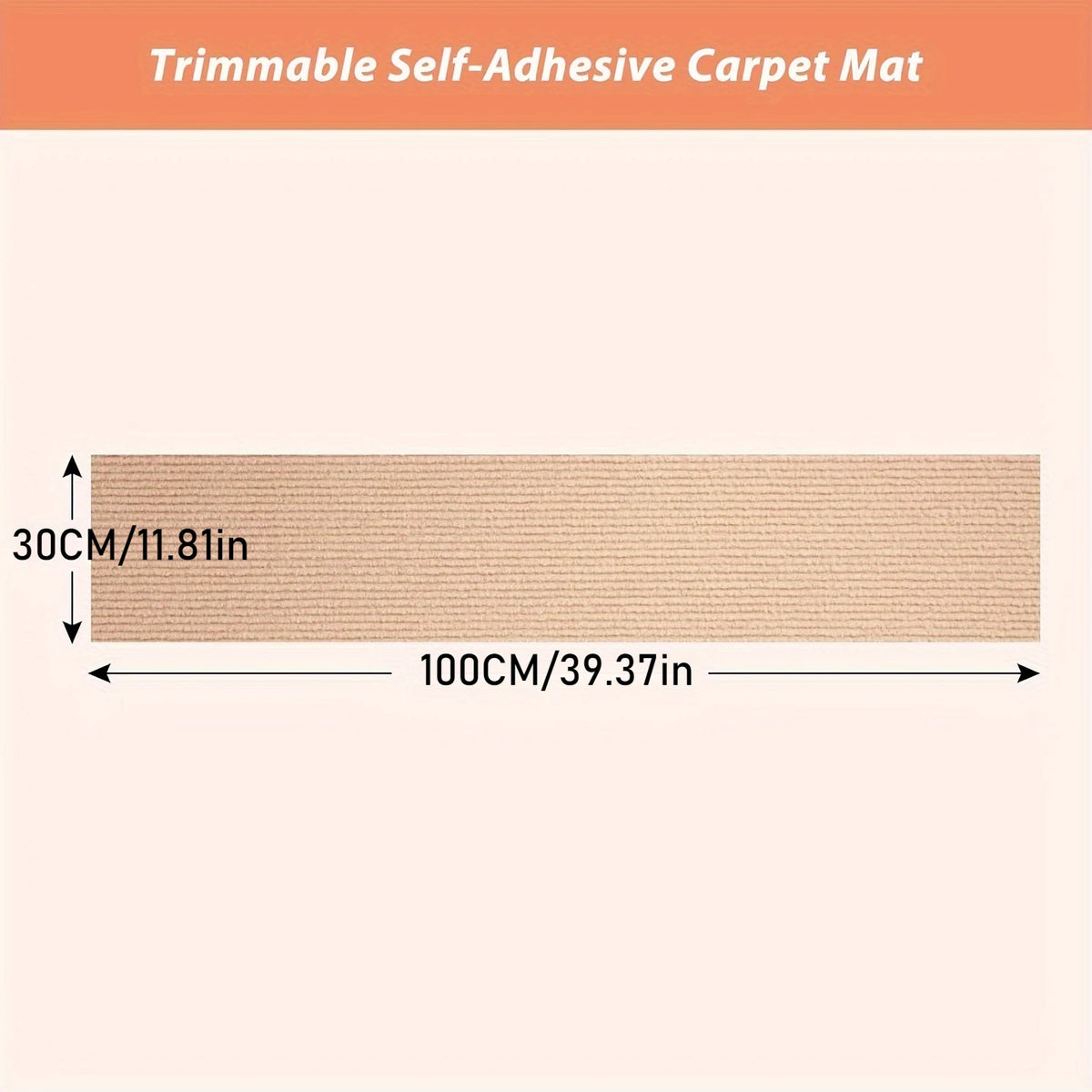 Self-Adhesive Cat Scratching Mat for Furniture Protection