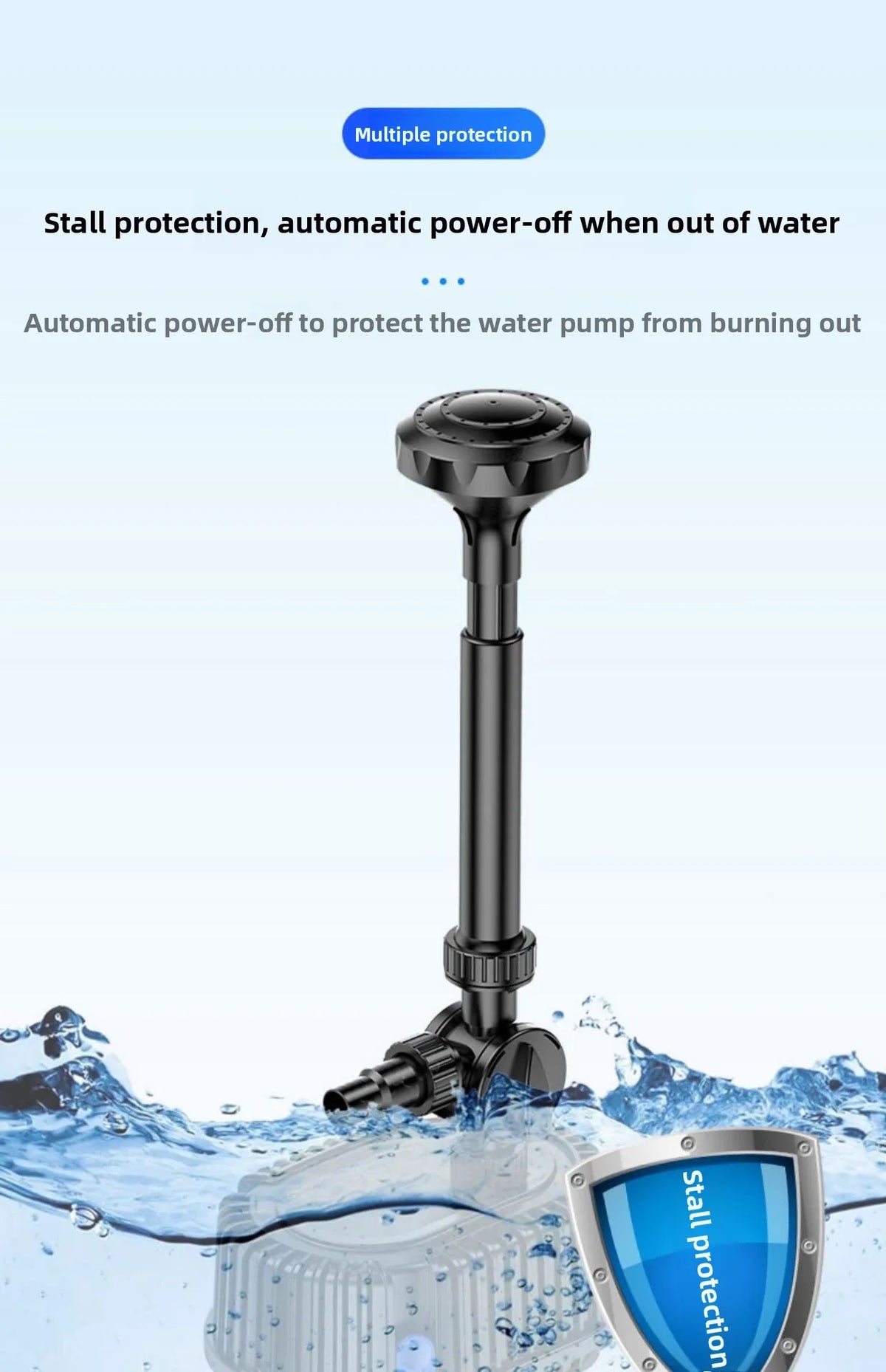Submersible Pond Pump for Fountains, Filtration & Aeration