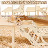 Ensemble d'escalade en bois naturel pour hamsters, avec diverses pièces en bois pour petits animaux.
