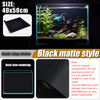 Electrostatic Aquarium Background Film – Matte Black, Water-Activated