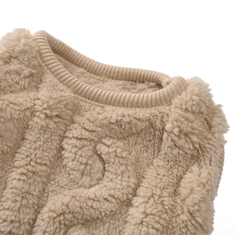 Chaleco de Felpa Suave para Perros en Invierno