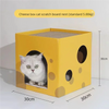 Double-Layer Cat Scratching House with Corrugated Cardboard