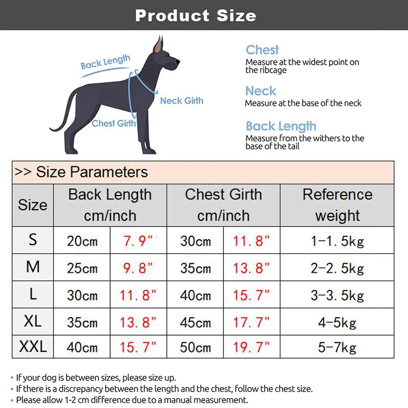 Denim Dog Harness Dress with D-Ring for Small and Medium Breeds