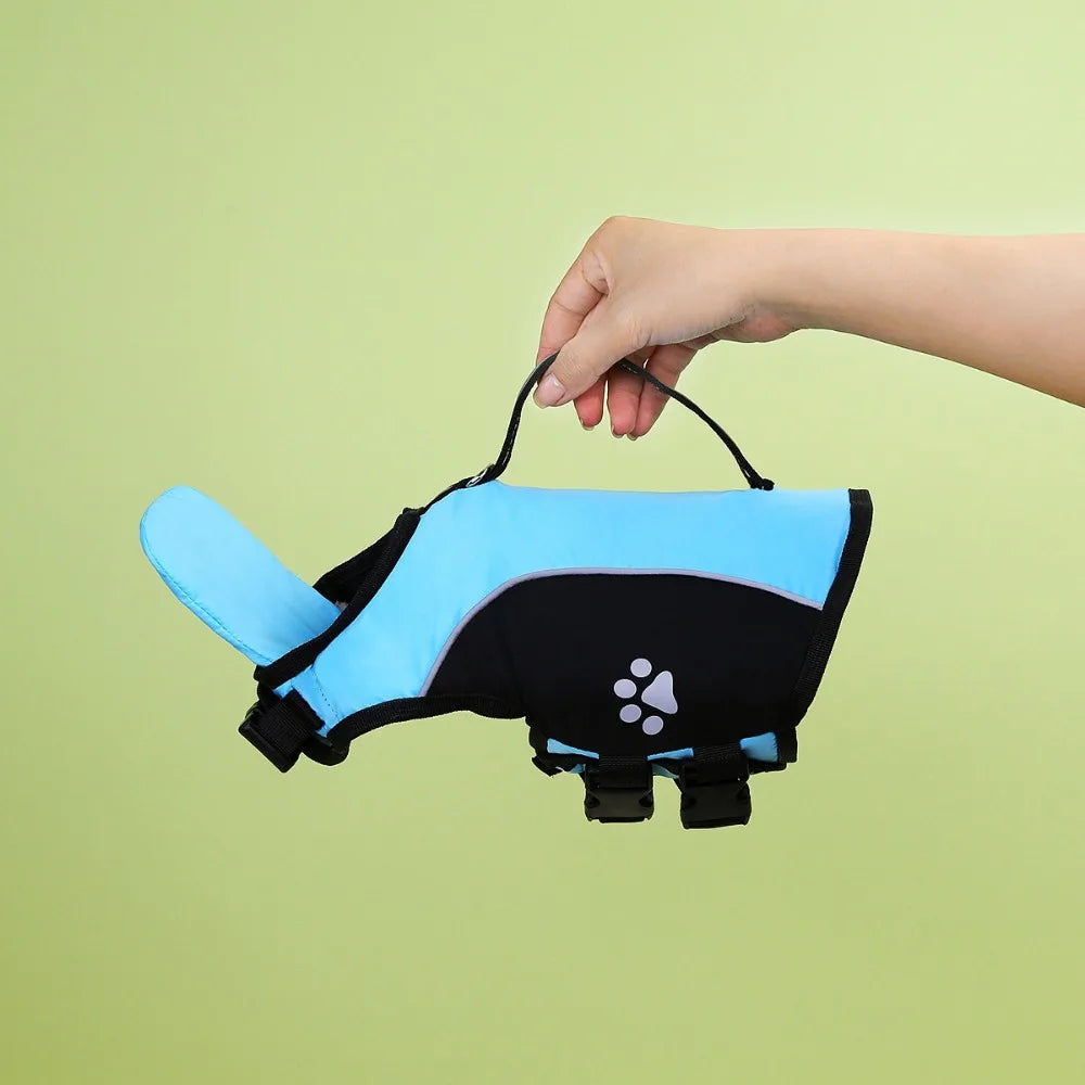 Adjustable Dog Life Jacket with Removable Floats for Swimming