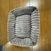 Cozy Rectangle Plush Pet Bed with Removable Cover