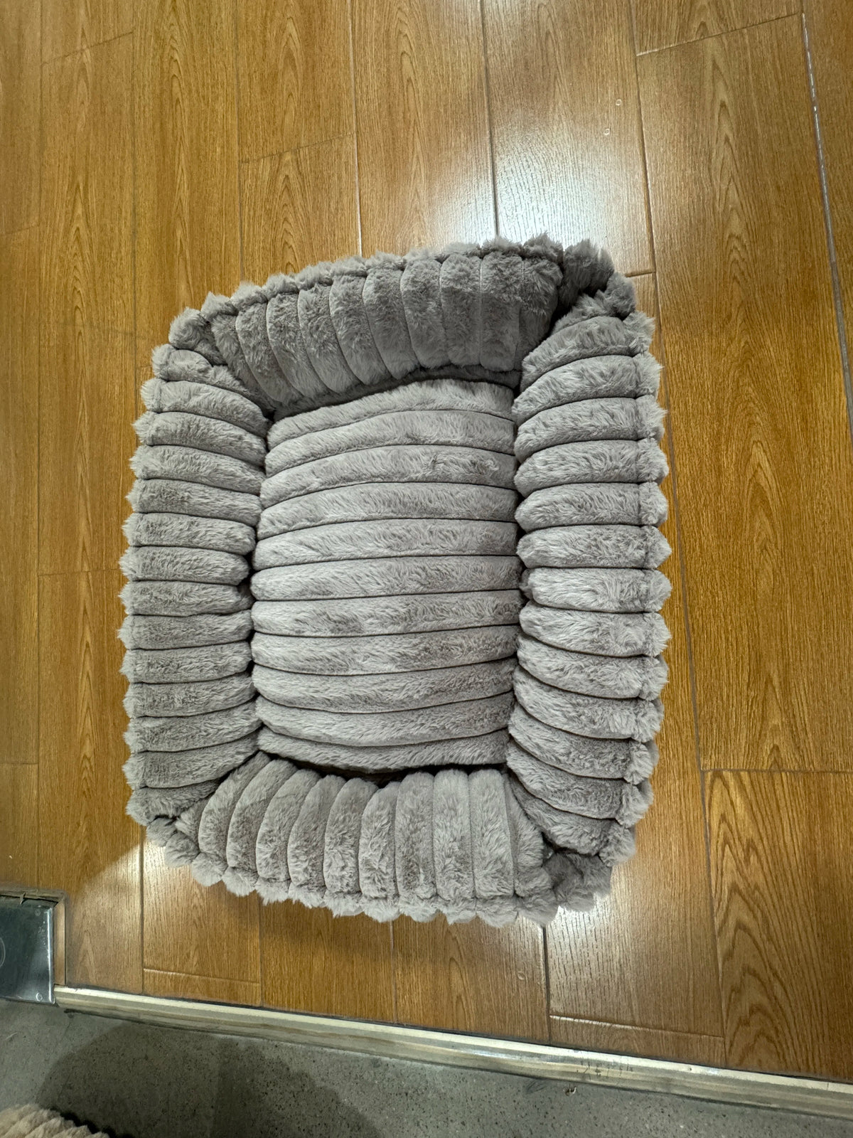Cozy Rectangle Plush Pet Bed with Removable Cover
