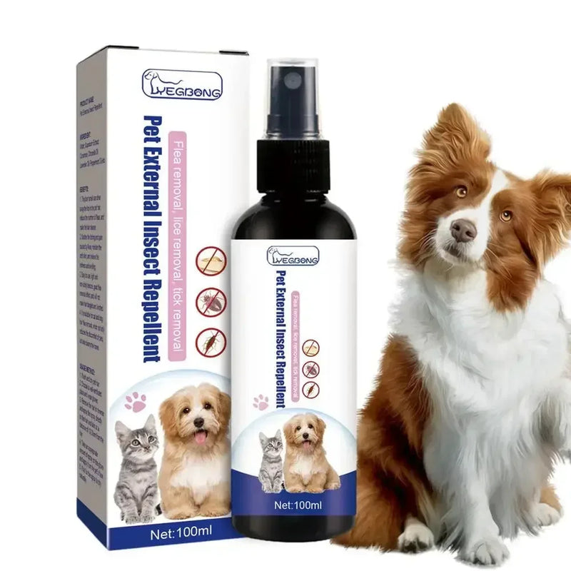 Spray Natural Antipulgas y Garrapatas para Gatos y Perros