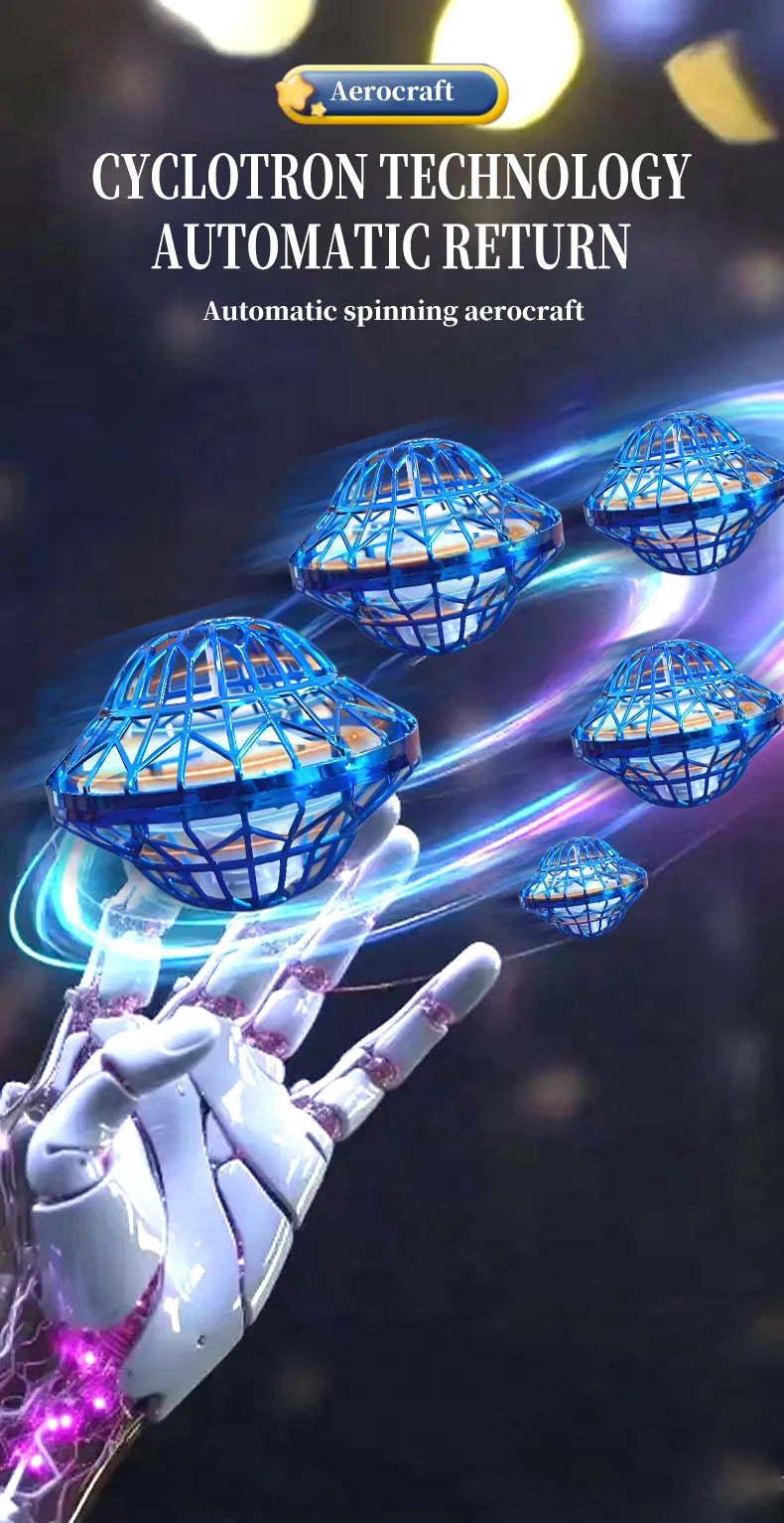 Glowing LED Flying Ball Boomerang Toy