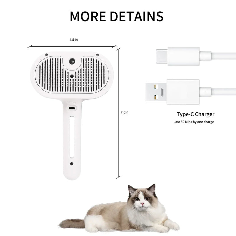 Dampfbürste für Katzen & Hunde