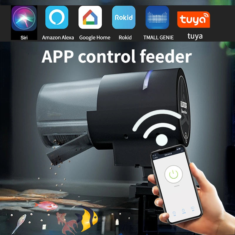 Smart WiFi Automatic Fish Feeder with App Control