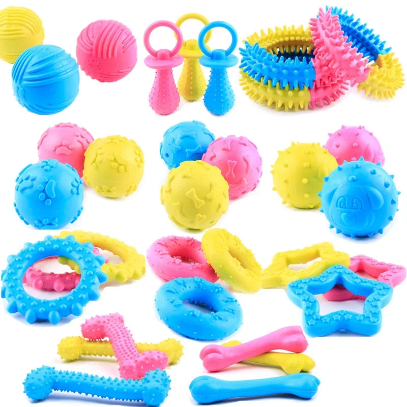 Durable Rubber Chew Toy for Small Dogs