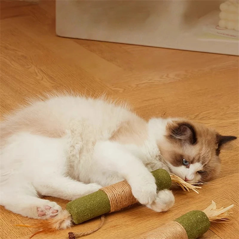 Pelota de Peluche Interactiva para Gatos con Sonidos Incorporados