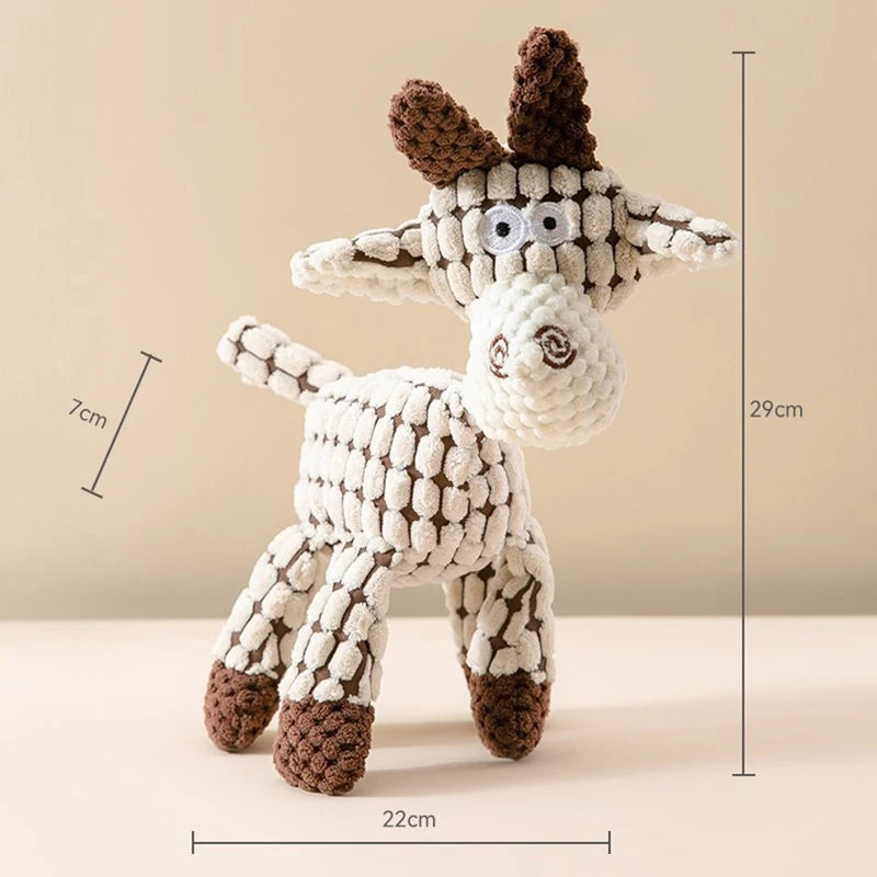 Jouet Interactif pour Animaux en Peluche : Âne avec Corde