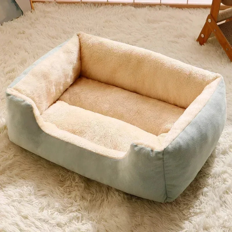 Coussin de lit doux en peluche pour animaux
