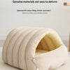 Cozy Thermal Plush Cat Bed with Removable Washable Cover