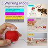 Interactive Rolling Cat Toy with Bird Sounds and Three Play Modes