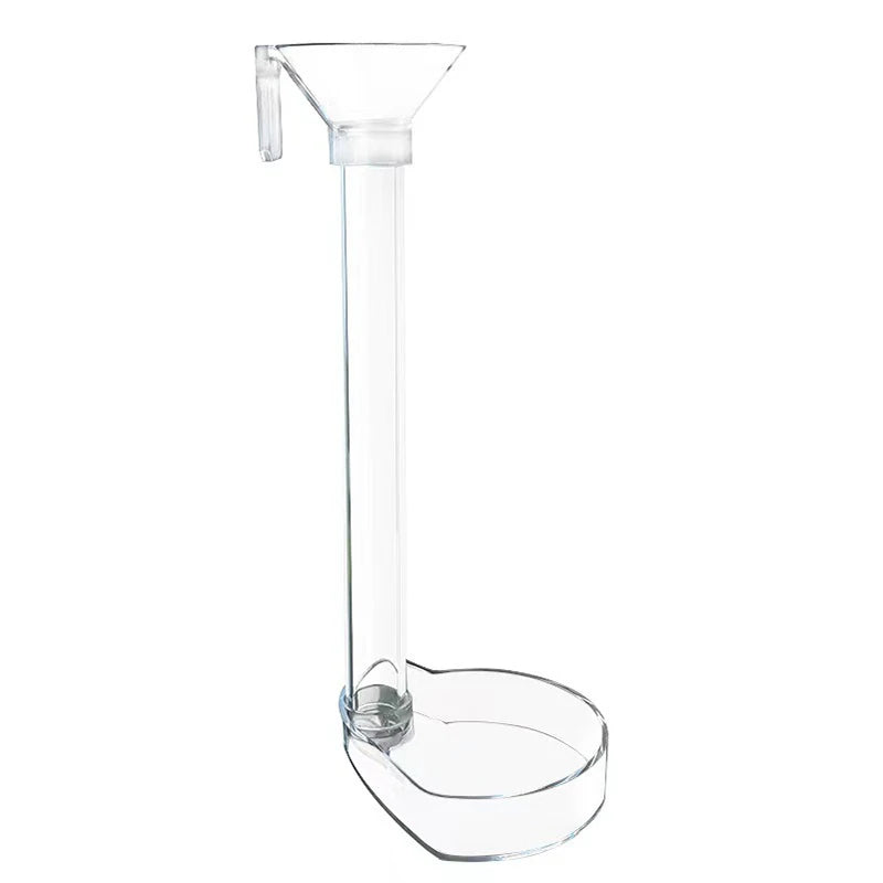 Acrylic Aquarium Fish Feeder with Transparent Tube