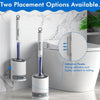 Porte-brosse WC mural réutilisable avec long manche