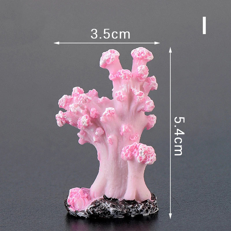 Artificial Coral Reef Aquarium Decoration with Starfish