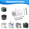 Cat Water Fountain Replacement Pump - Ultra-Quiet USB