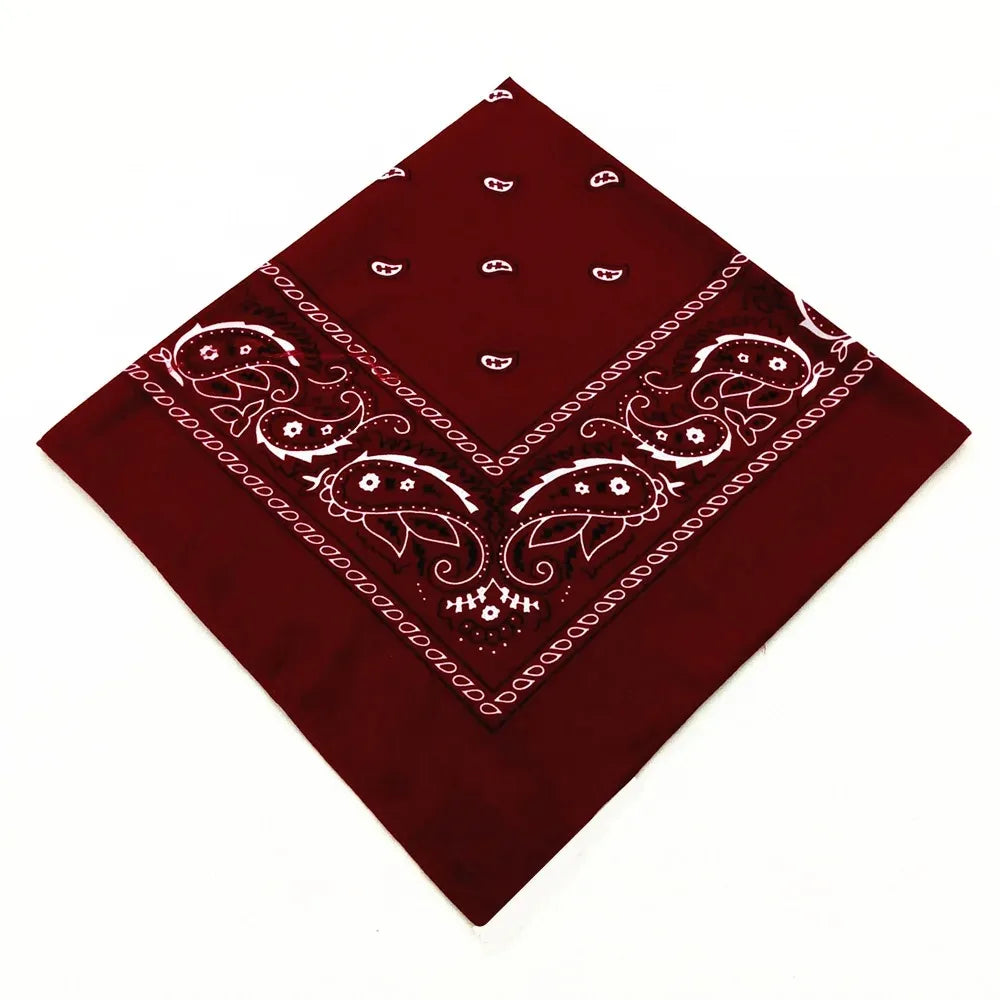 Paisley Bandana Headwrap – Unisex Cotton-Poly Scarf for Men and Women