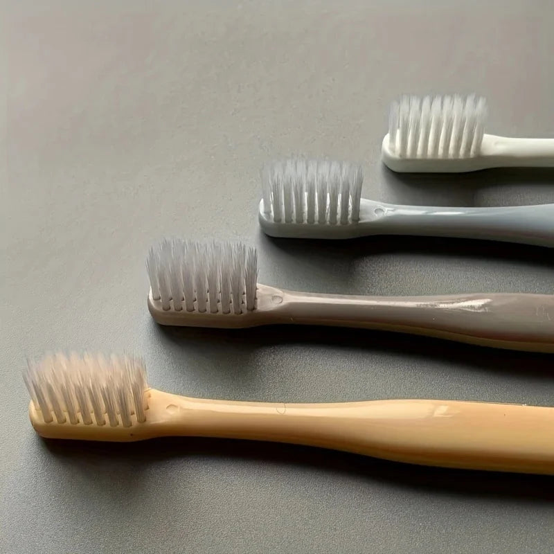 Soft Bristle Travel Toothbrush Set of 4