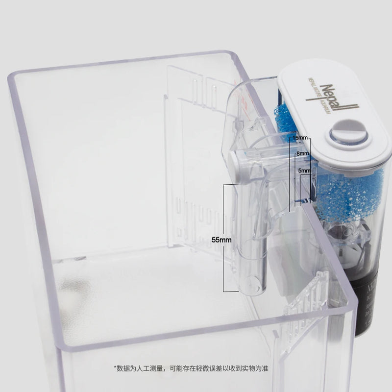 فلتر حوض أسماك مركب على الحائط 3 في 1 لتنقية الماء