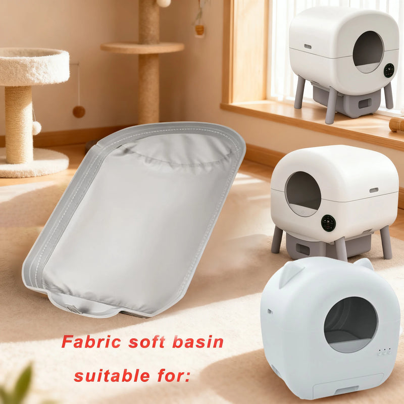 Automatischer Katzenstreu-Ausleger und weiche Matte