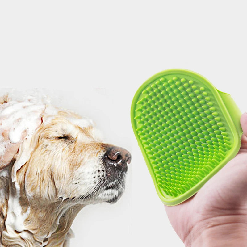 Soft Rubber Pet Grooming Glove Brush for Dogs and Cats