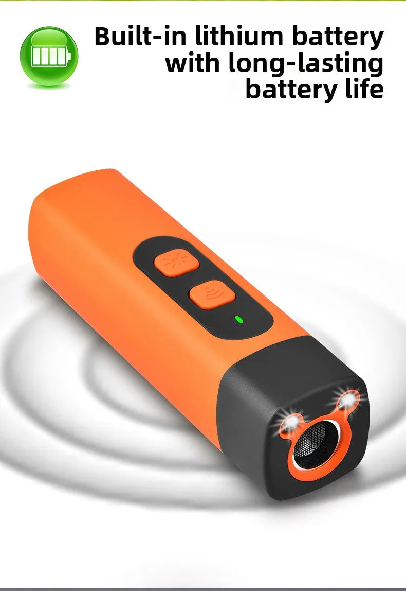 Rechargeable Ultrasonic Dog Deterrent with LED Flashlight