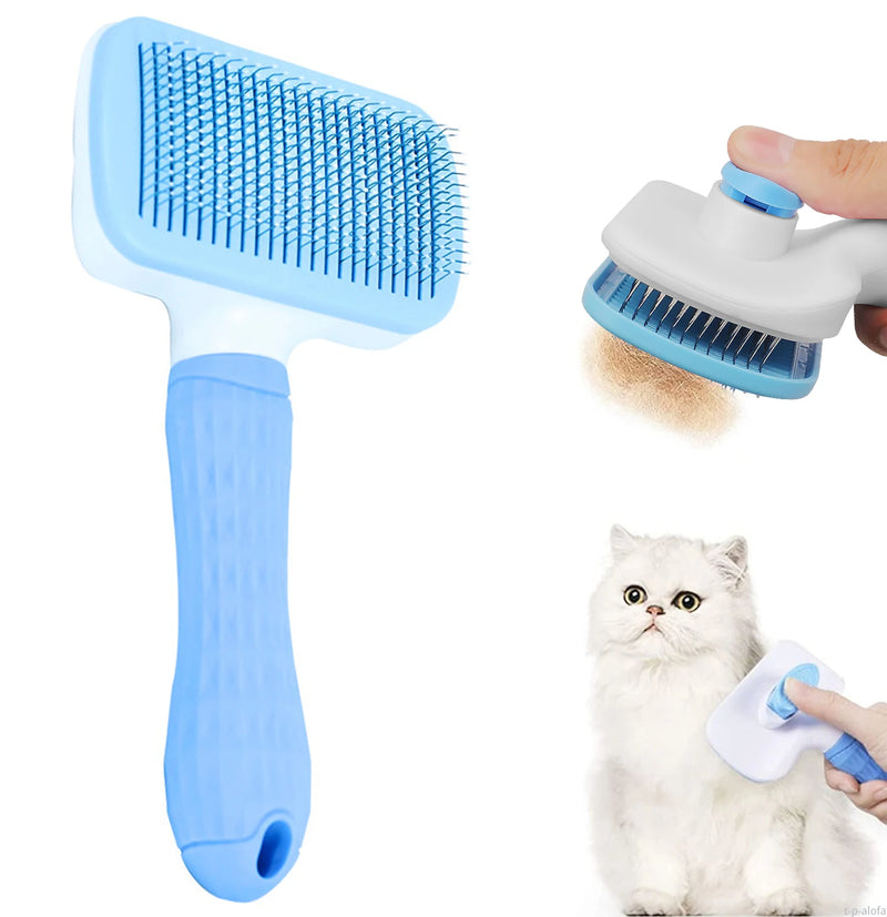 Self-Cleaning Pet Grooming Brush