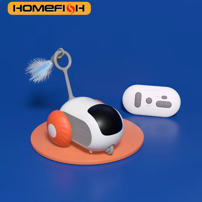 Interactive Remote-Controlled Cat Toy Car