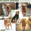 Waterproof Dog Raincoat with Reflective Strip and Adjustable Fit