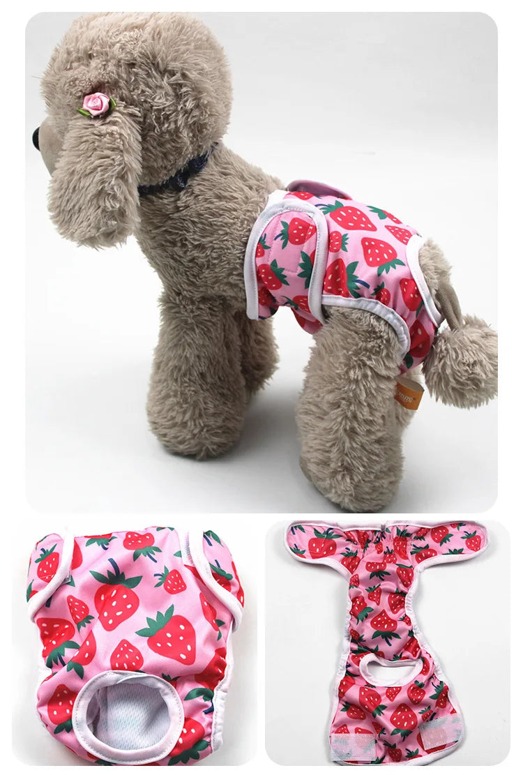 Reusable Washable Dog Diapers for Female Dogs in Heat
