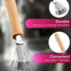Wooden Hairbrush Cleaner Tool with Handle