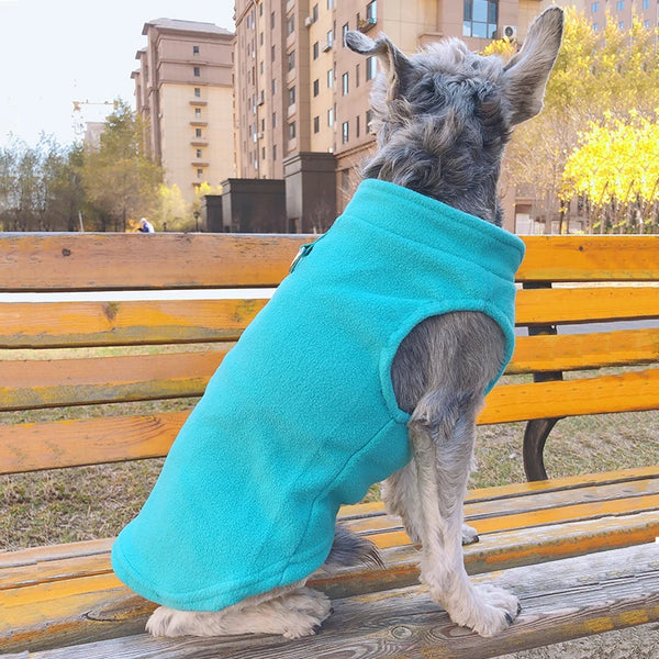 Chaqueta de Fleece Suave para Perro con Anilla D para Correa
