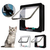 Pet Door with 4-Way Lock for Cats and Dogs - Secure, Weatherproof Flap