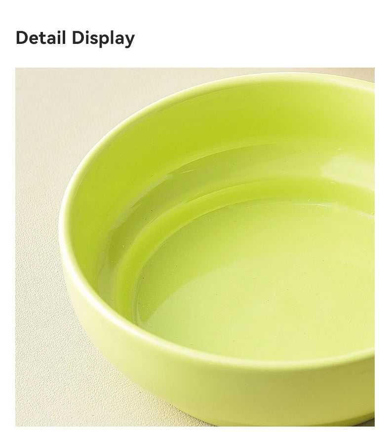 Elevated Ceramic Cat & Dog Bowl with Stand – 2-in-1 Food and Water Feeder